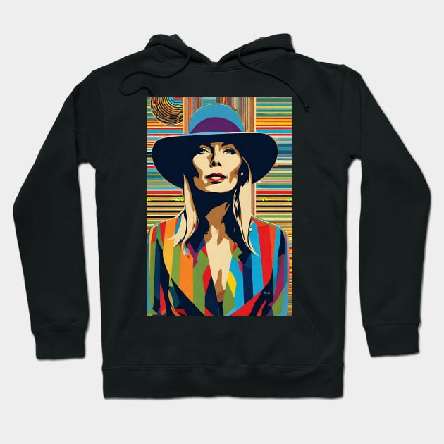 Art Deco Joni Mitchell Hoodie by ROH-shuh